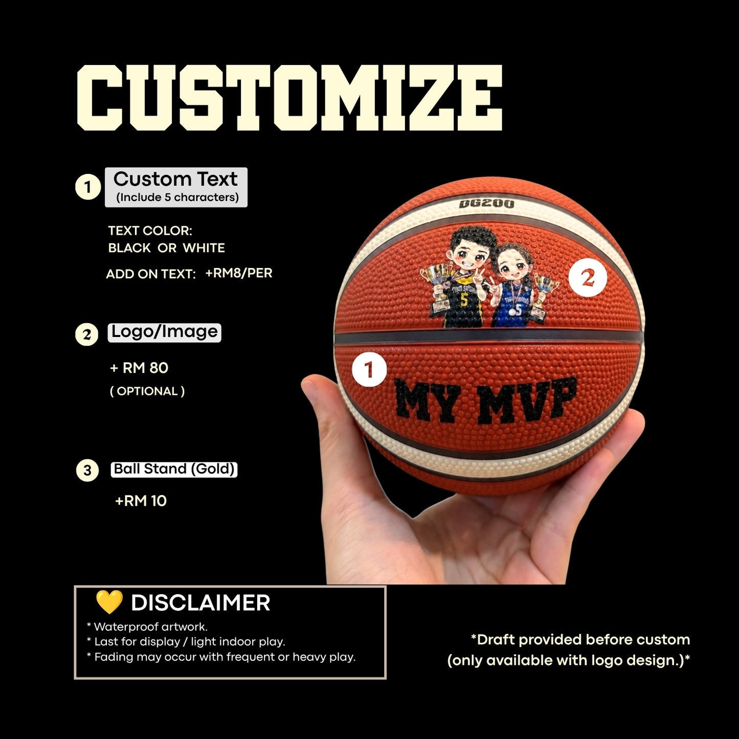 Molten Mini Basketball (BG200 Palm Size)