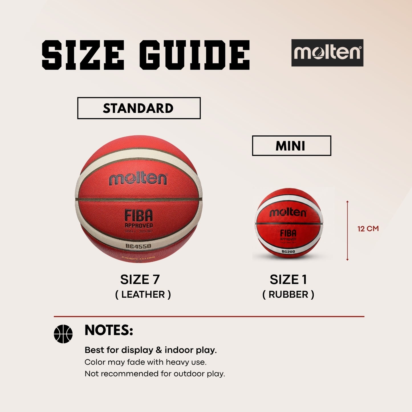 Molten Mini Basketball (BG200 Palm Size)