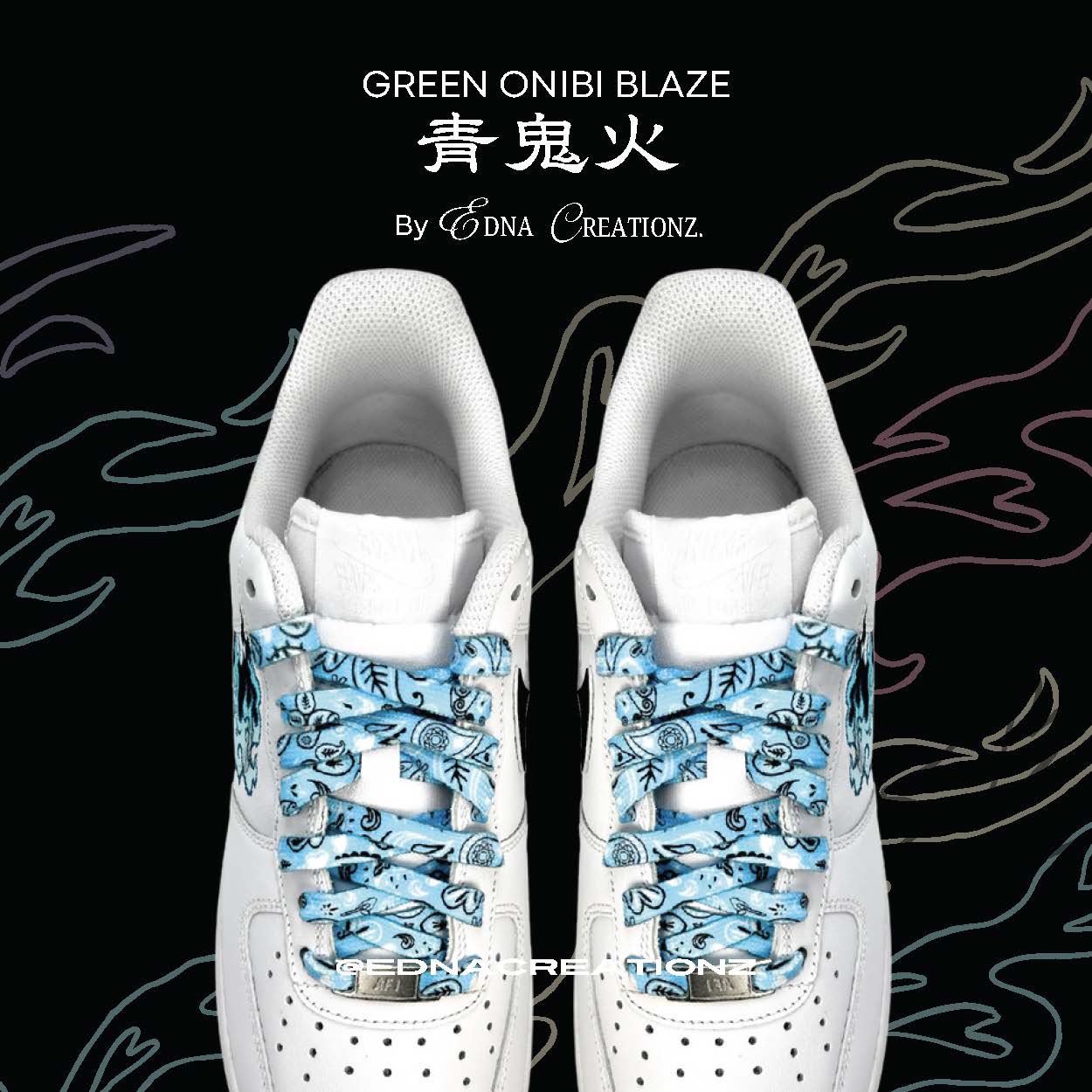 Japan Design -  Green Onibi Blaze