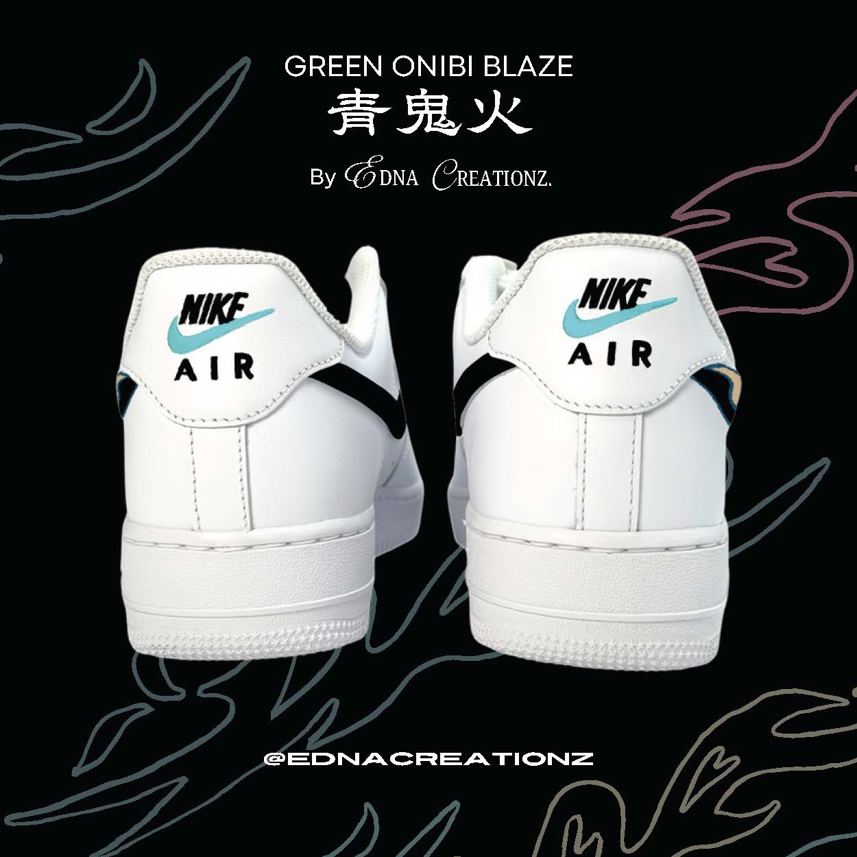 Japan Design -  Green Onibi Blaze