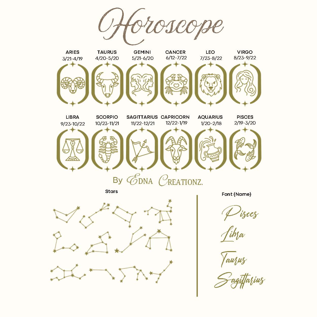 Horoscope - Blue Galaxy